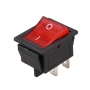 کلید راکر دوحالته بزرگ چراغدار 4Pin مدل KCD4-102N-4P