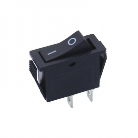 کلید راکر  تک حالته باریک مشکی 2Pin مدل KCD3-101-2P
