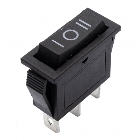 کلید راکر باریک سه حالته مشکی 3Pin مدل KCD3-103-3P