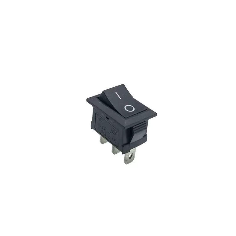 کلید راکر دو حالته کوچک مشکی 3Pin مدل KCD1-701-3P