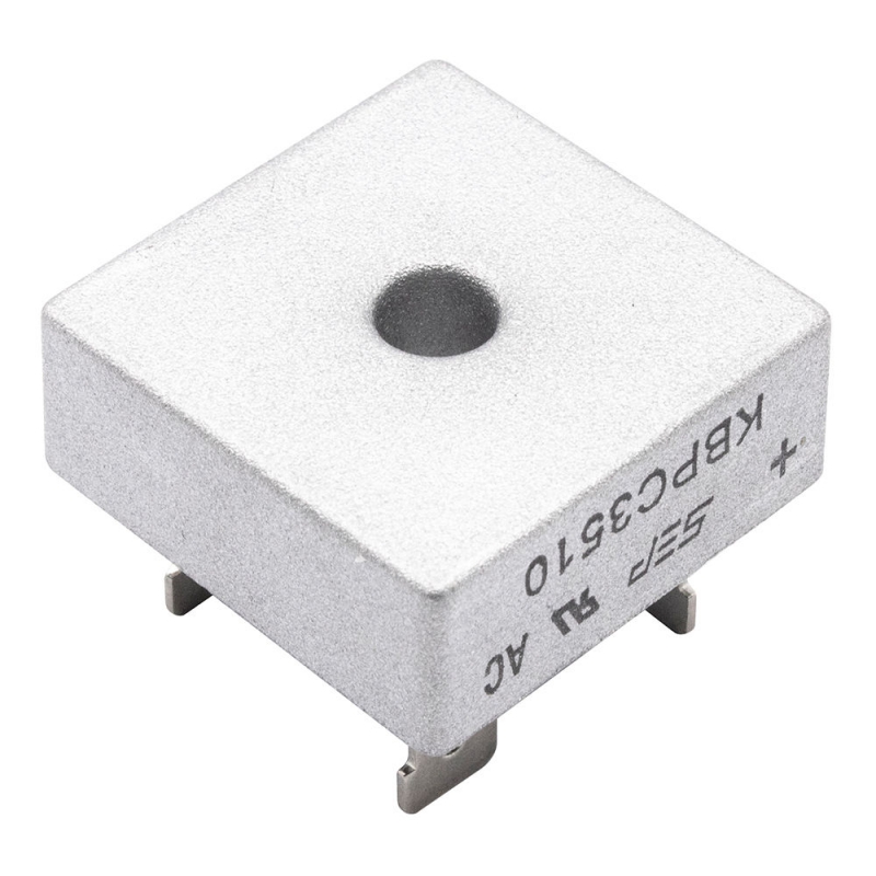 پل دیود مربعی فلزی 1000V / 35A مدل KBPC3510