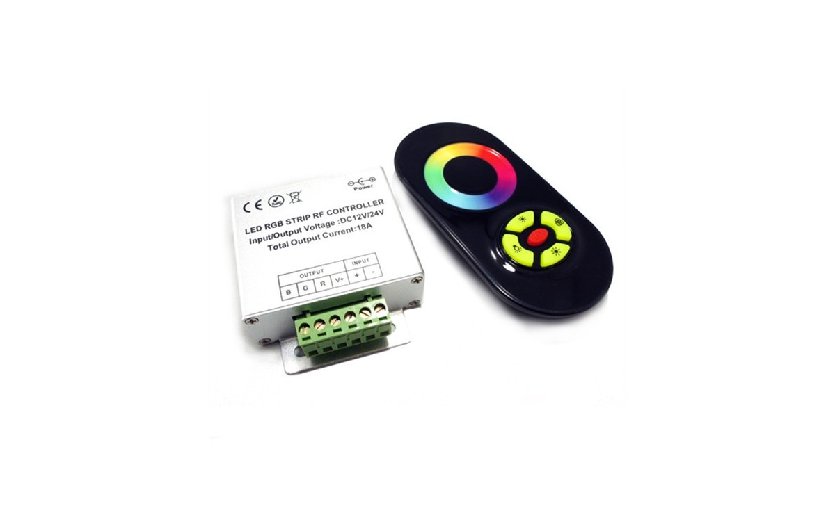 درایور و کنترلر RGB مدل TOUCH - کنترل از راه دور 5Key - 18A