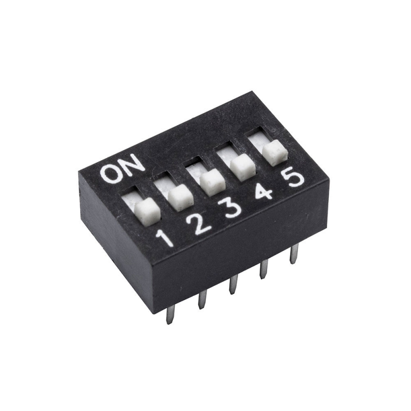 دیپ سوئیچ 5 تایی تایوانی مشکی DS-05