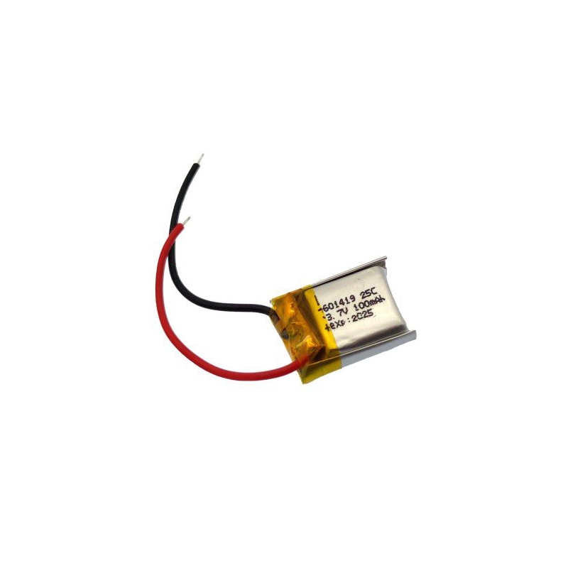 باتری لیتیوم پلیمر 3.7v ظرفیت 100mAh تک سل 25c مارک MAXCELL کد 601419