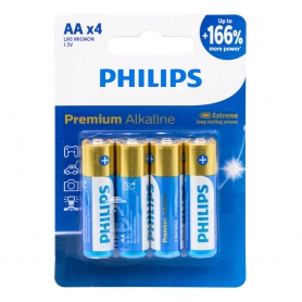 باتری قلمی آلکالاین Premium چهارتایی مارک PHILIPS