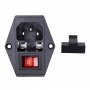 کانکتور AC نری پیچ خور به همراه جافیوز و کلید چراغدار AC-01A