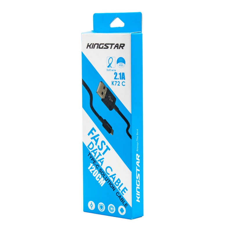 کابل شارژر TYPE-C USB مارک Kingstar مدل K72C