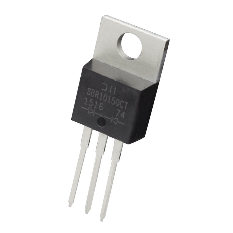 دوبل دیود شاتکی SBR10150CT تایوانی مارک Diodes Incorporated پکیج TO-220