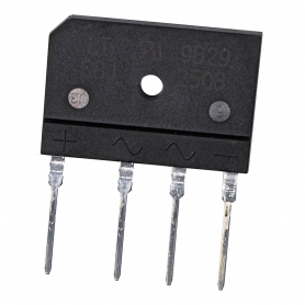 پل دیود 25A-800V تخت شانه ای GBJ2508 تایوانی