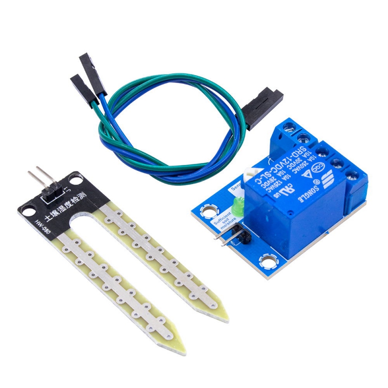ماژول رطوبت سنج خاک 12V با رله قابل تنظیم برند ایرانیک