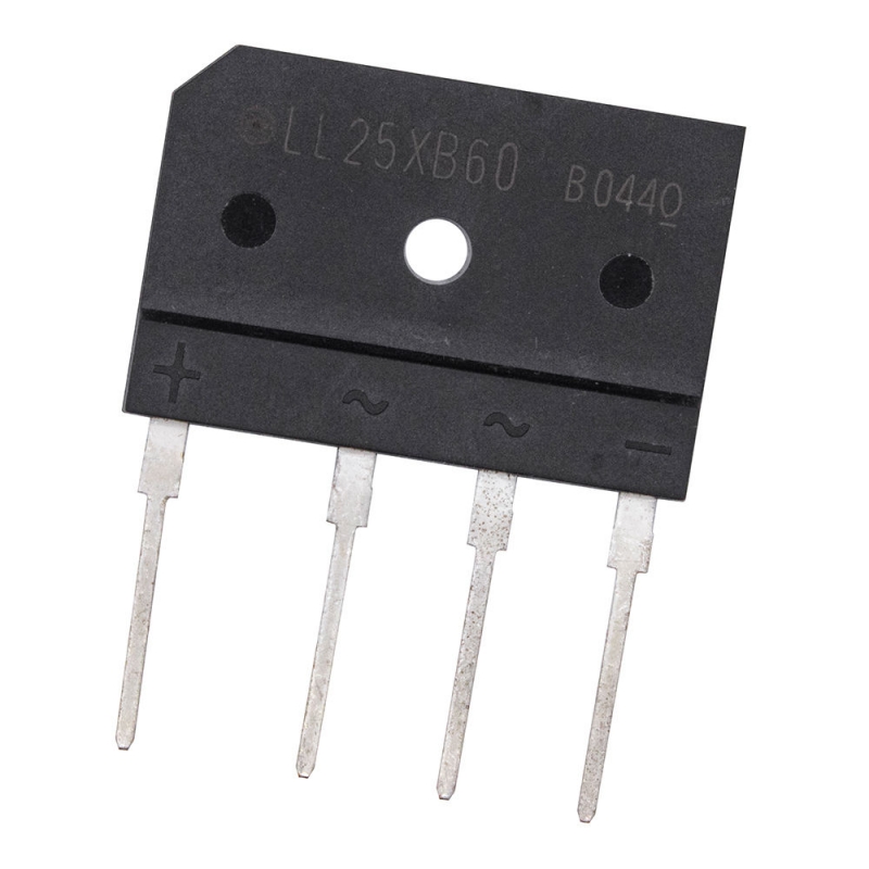 پل دیود 25A-600V تخت شانه ای LL25XB60 ژاپنی مارک Shindengen