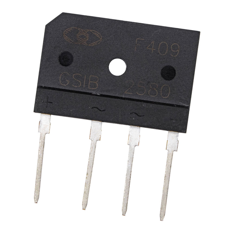 پل دیود 25A-800V تخت شانه ای GSIB2580 تایوانی مارک Gulf Semi