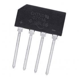 پل دیود 4A-600V تخت شانه ای GBL06 مارک VISHAY