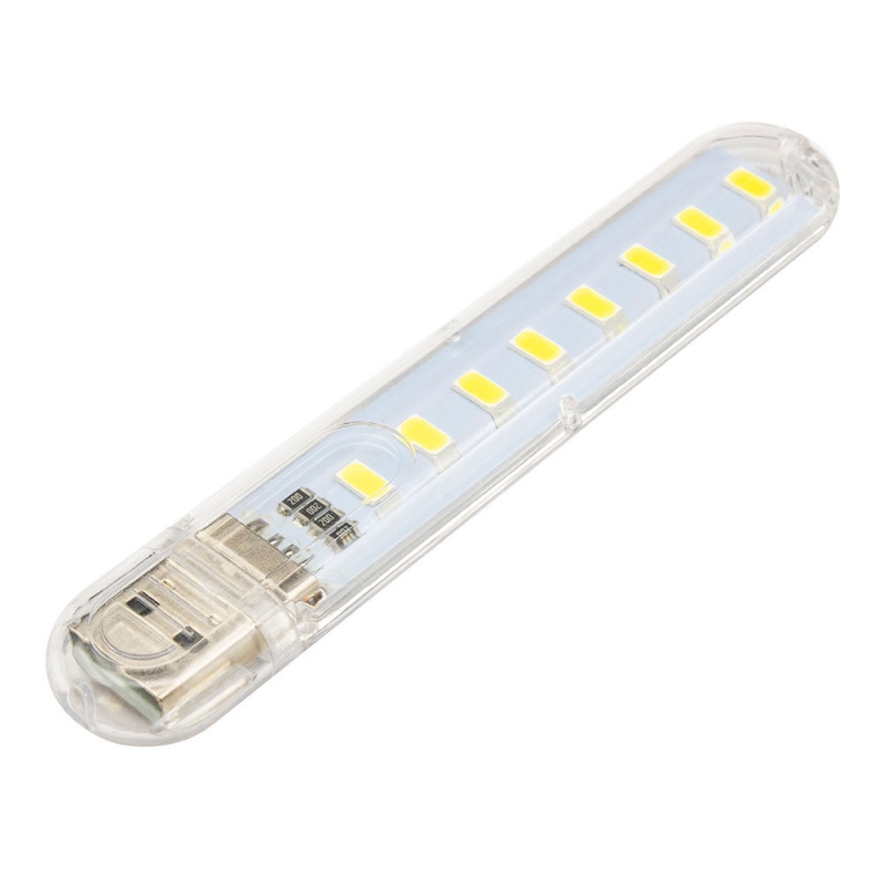 چراغ اضطراری USB LED مهتابی مدل 8LED