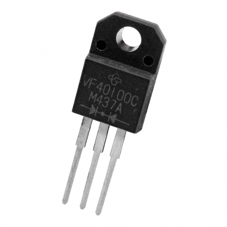دوبل دیود شاتکی VF40100C تایوانی مارک VISHAY پکیج TO-220FP