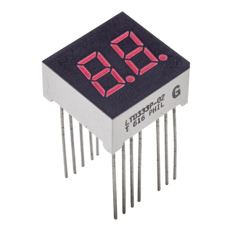 سون سگمنت 2 دیجیت 0.3 اینچ قرمز کاتد مشترک کد LTD333P