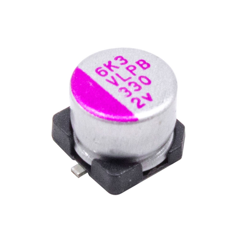 خازن جامد - سالید 330uF / 2V ژاپنی پکیج SMD