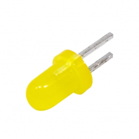 LED زرد مات پایه کوتاه 3mm