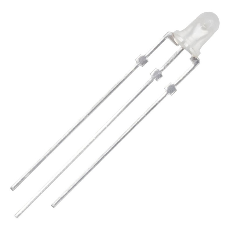 LED مات دورنگ سبز-نارنجی 3mm کاتد مشترک