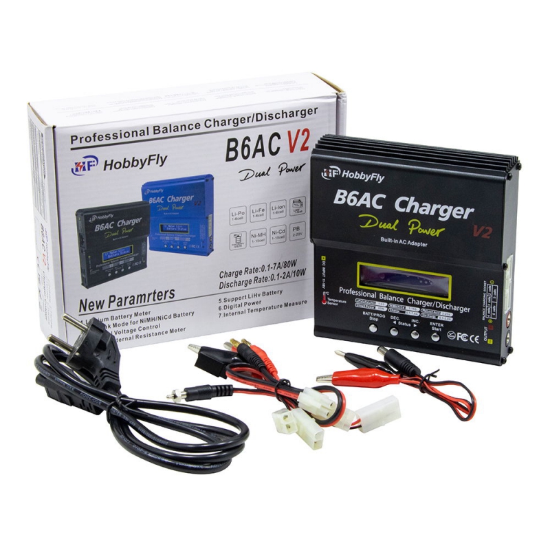 شارژر- دشارژر باتری IMAX 80W مدل B6AC V2 ارتقا یافته دارای نمایشگر و پورت بالانس
