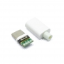 کانکتور USB Type-C نری (Plug) به همراه کاور سفید 