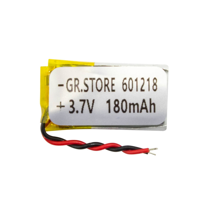 باتری لیتیوم پلیمر 3.7v ظرفیت 180mAh مارک GR.STORE کد 601218