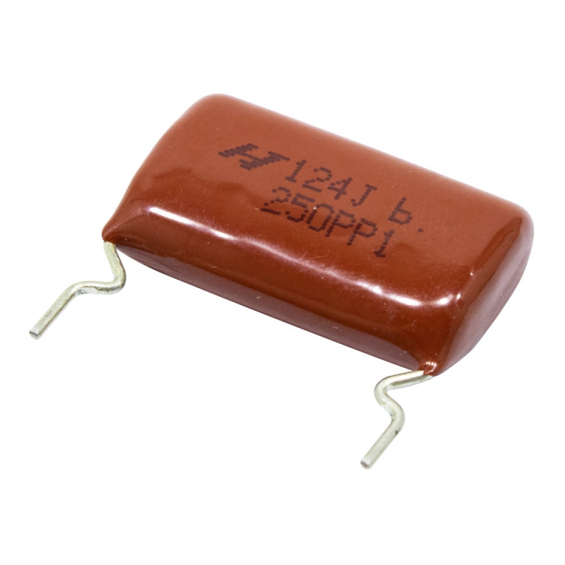 خازن پلی استر %5 / 120nF / 250V تایوانی مارک HJC 