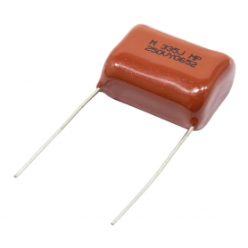 خازن پلی استر %5 / 3.3uF / 250V بسته200 تایی