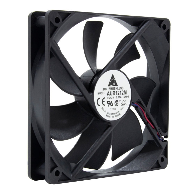 فن 12V-0.27A سایز 12x12x2.5 مارک DELTA مدل AUB1212M