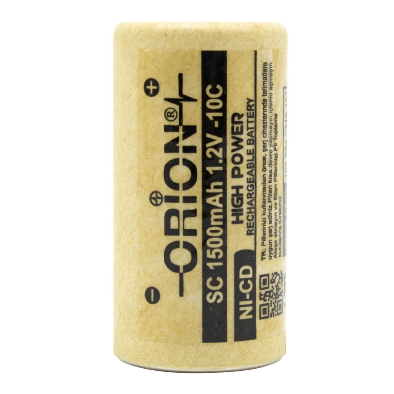 باتری جارو شارژی 1.2 ولت 1500mAh جریان بالا 10C مارک ORION
