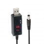 کابل تبدیل USB پاوربانک به 9V و 12V برای برق اضطراری مودم دارای نمایشگر