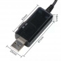 کابل USB افزاینده ولتاژ DC با خروجی 9V و 12V به همراه نمایشگر