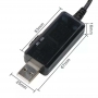کابل تبدیل USB پاوربانک به 9V و 12V برای برق اضطراری مودم دارای نمایشگر