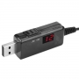 کابل تبدیل USB پاوربانک به 9V و 12V برای برق اضطراری مودم دارای نمایشگر