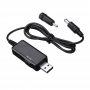 کابل تبدیل USB پاوربانک به 9V و 12V برای برق اضطراری مودم دارای نمایشگر