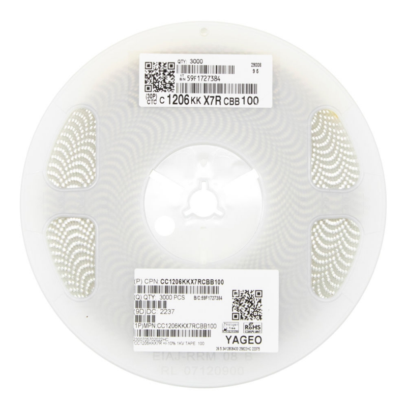خازن 10pF 1KV پکیج 1206 SMD 
