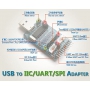 ماژول مبدل چند کاره USB به I2C/SPI/UART با تراشه CH341A