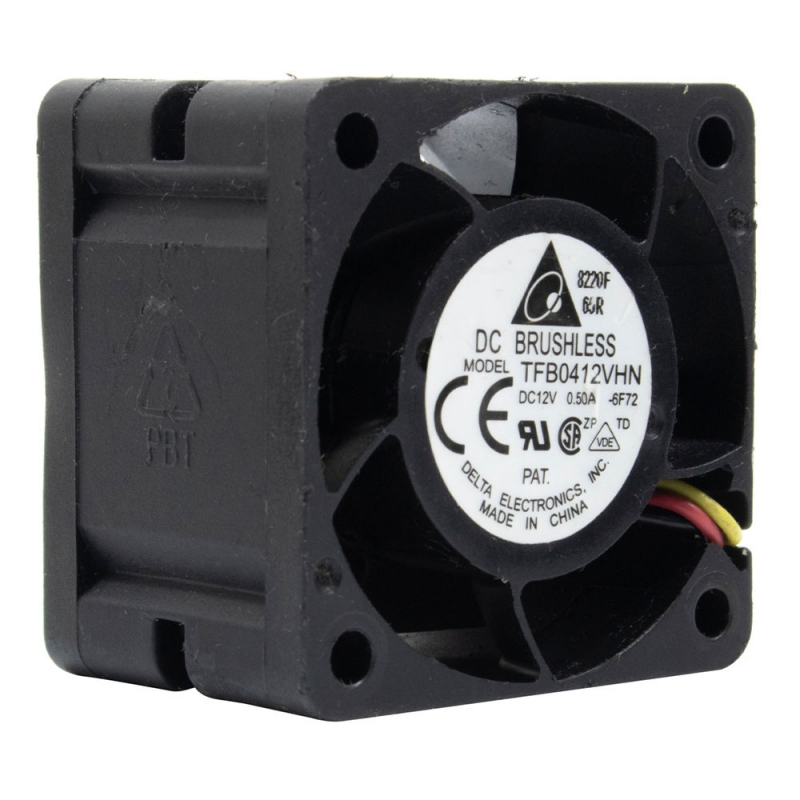 جت فن بلبرینگی 12V-0.50A سایز 4x4x2.8cm مارک DELTA مدل TFB0412VHN