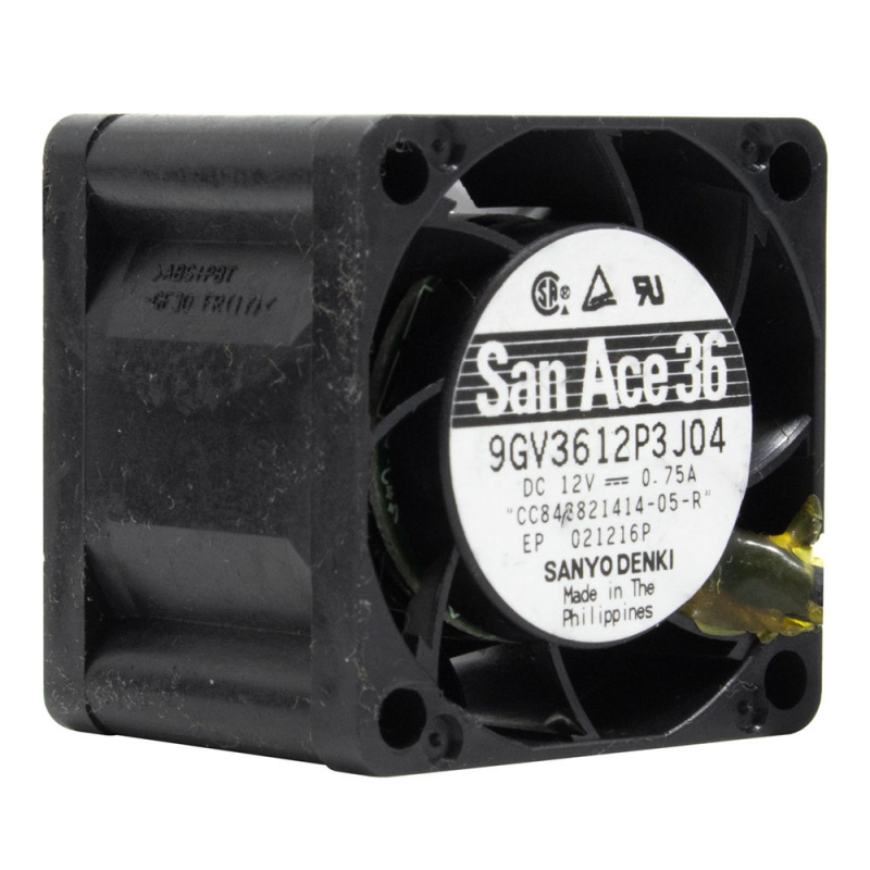 جت فن بلبرینگی 12V-0.75A سایز 3.6x3.6x2.8cm مارک Sanyo Denki مدل 9GV3612P3J04