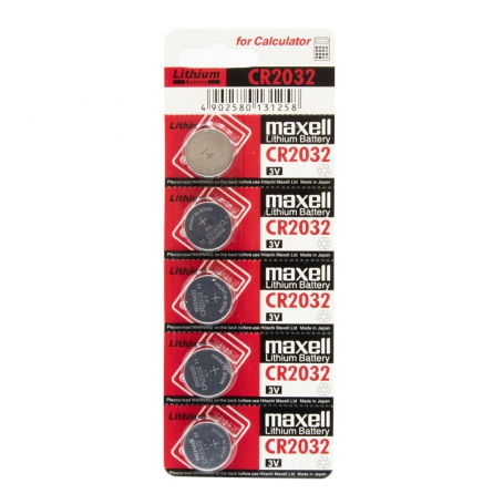 باتری سکه ای 3 ولت CR2032 ورق 5 تایی مارک Maxell