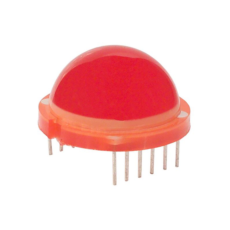نشانگر - LED دایره ای قرمز کروی قطر 22.5mm