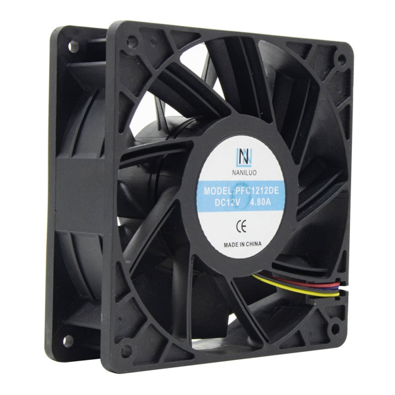 جت فن 12V-4.8A سایز 12x12x3.8 مارک NANILUO مدل PFC1212DE