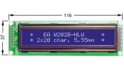 LCD کاراکتری 2x20 بک لایت آبی