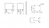 رله 12V-10A پایه میلون T73 کد JQC-3FP