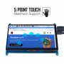 نمایشگر 7 اینچ لمسی دارای ورودی HDMI مناسب برد های دارای پورت HDMI رزولوشن 1024x600