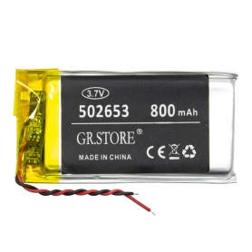 باتری لیتیوم پلیمر 3.7v ظرفیت 800mAh مارک GR.STORE کد 502653