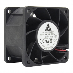 جت فن براشلس DC12V سایز 6X6X3.8 مدل FFC0612DE مارک DELTA