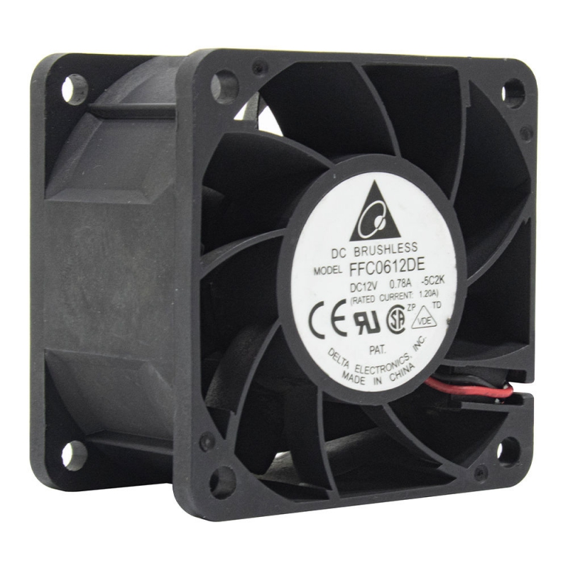 جت فن براشلس DC12V سایز 6X6X3.8 مدل FFC0612DE مارک DELTA
