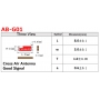 آنتن SMD سرامیکی GPS / GNSS مدل AB-G01