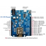 برد توسعه WeMos D1 با هسته WiFi ESP8266 مدل ESP-8266EX سازگار با Arduino